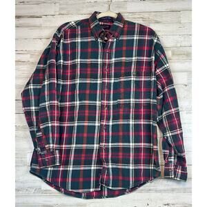 VINTAGE Gant Cambridge Plaid Flannel Shirt Men’s Med Multicolor 100% Cotton